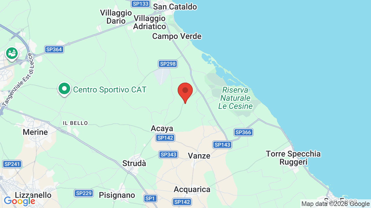 Mappa di Acaya Golf & Resort Spa