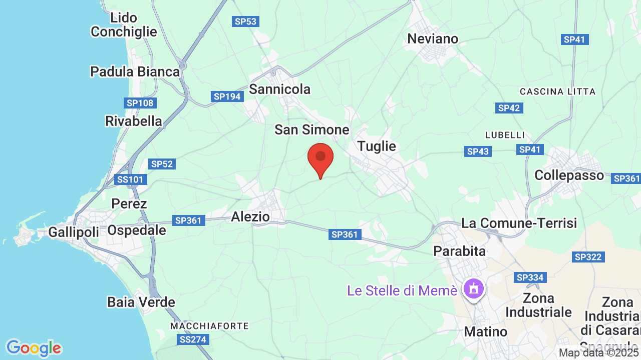 Mappa di AmareGold Tenuta la Baronessa
