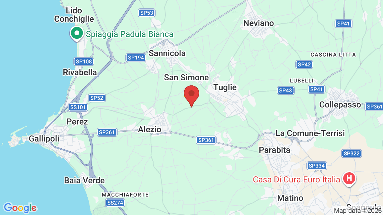 Mappa di AmareGold Tenuta la Baronessa