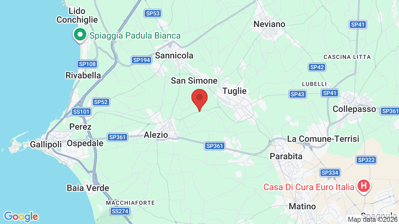 Mappa di AmareGold Tenuta la Baronessa