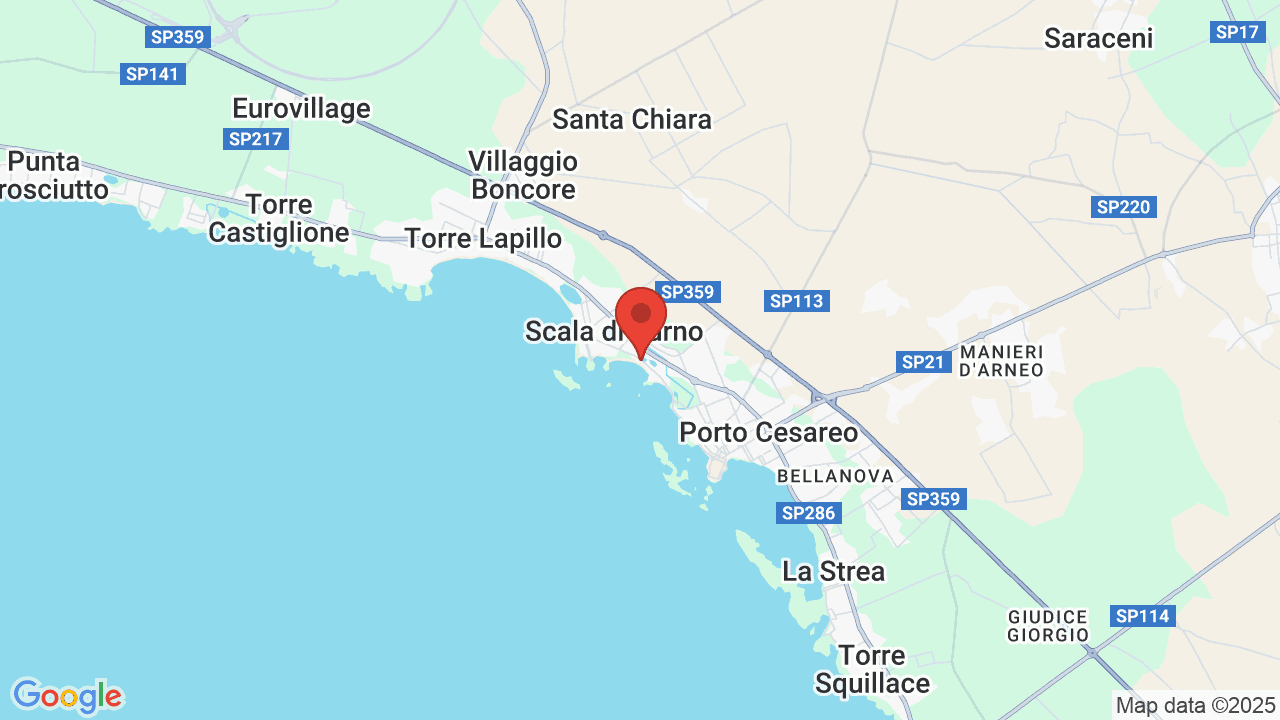 Mappa di Le Dune Suite Hotel