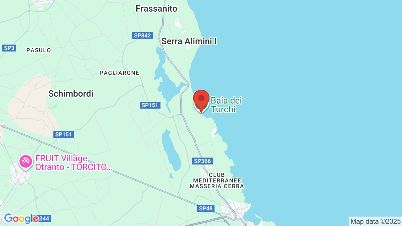 Mappa di Baia dei Turchi