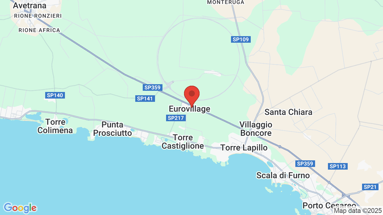 Mappa di Evvai Club Eurovillage