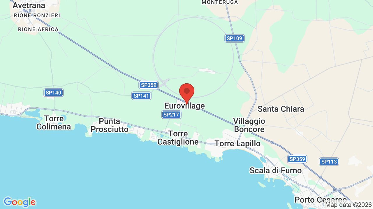 Mappa di Evvai Club Eurovillage