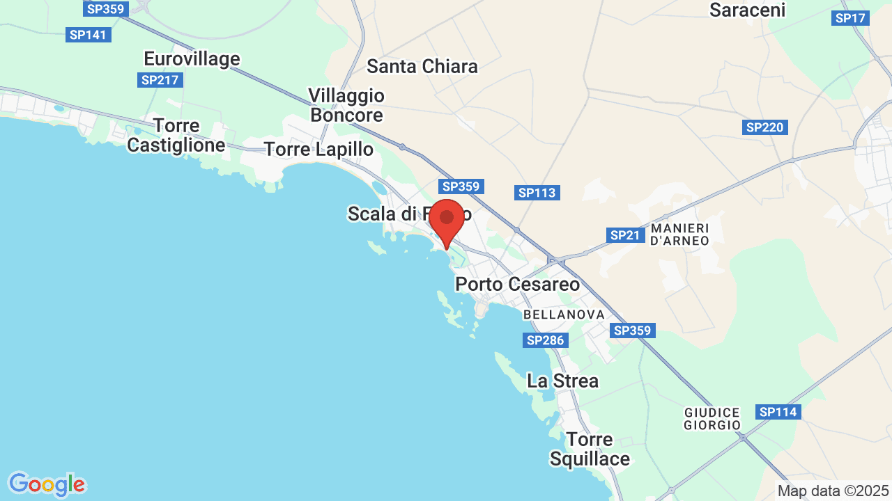 Mappa di Hotel Conchiglia Azzurra