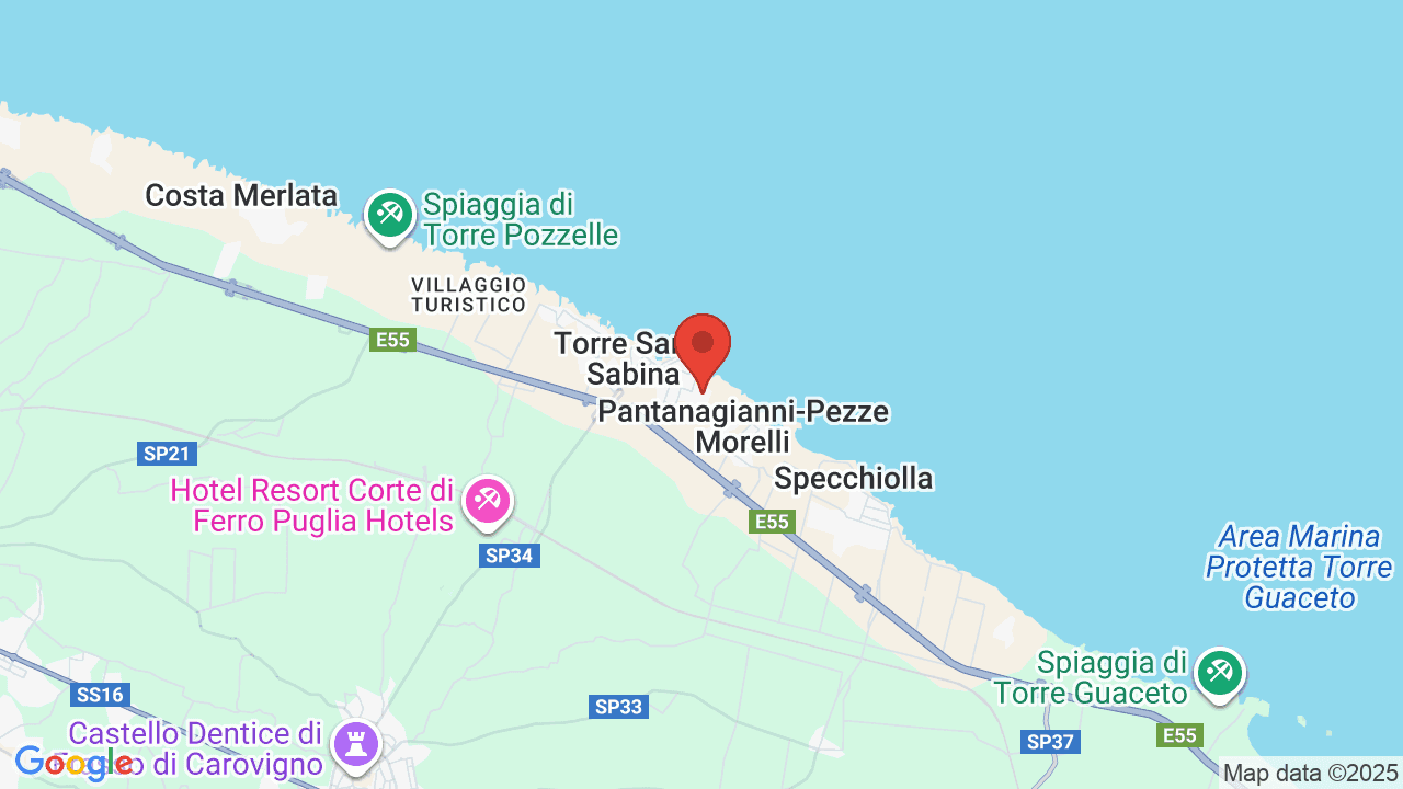 Mappa di Hotel Club Santa Sabina