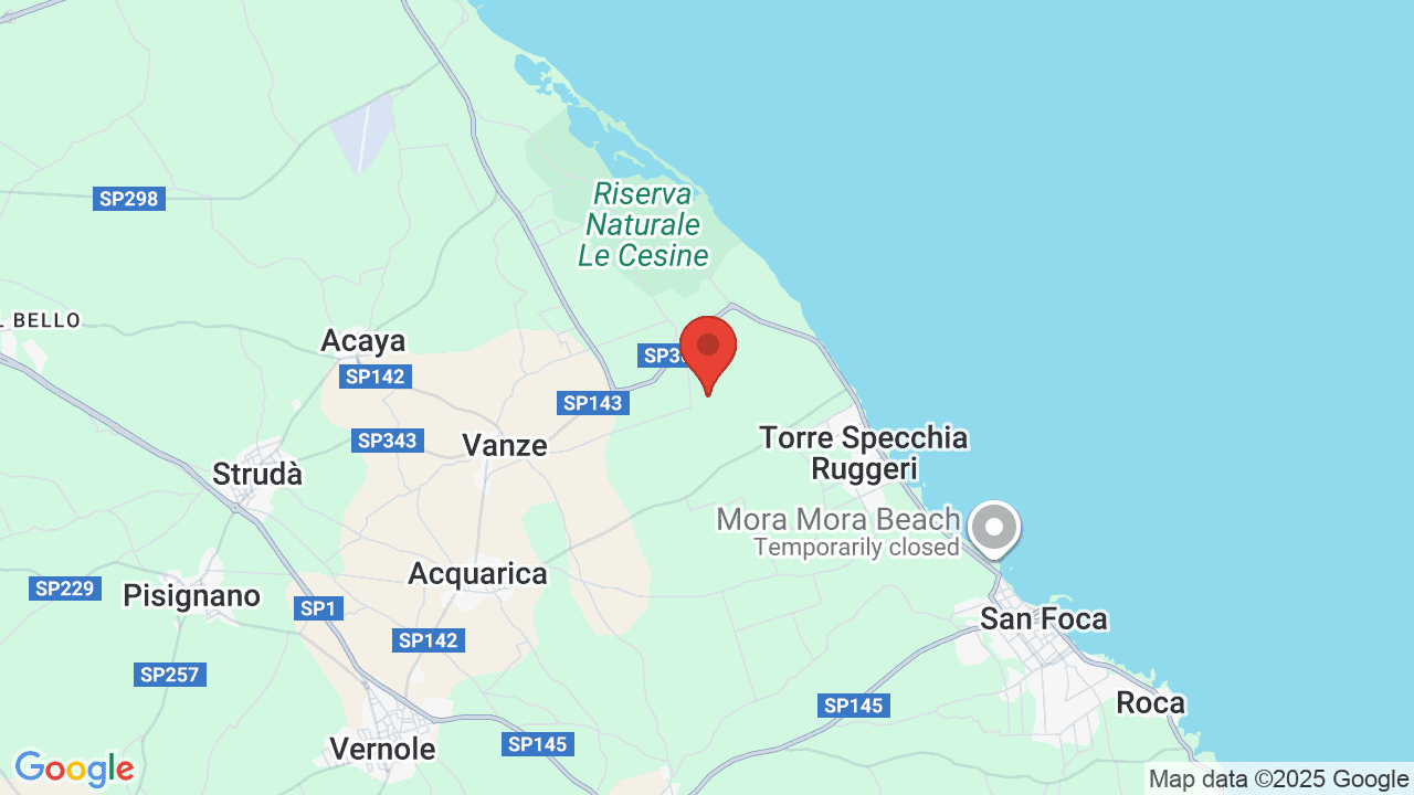 Mappa di Relais Masseria Le Cesine