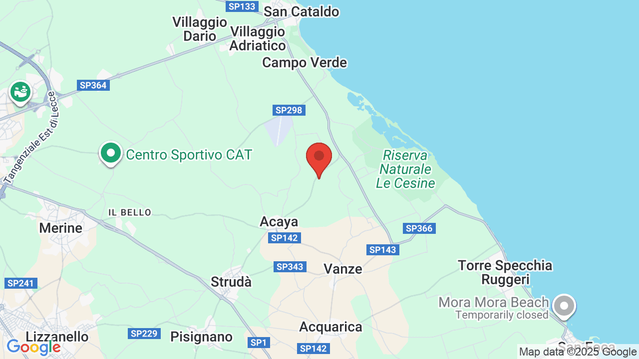 Mappa di Acaya Golf & Resort Spa