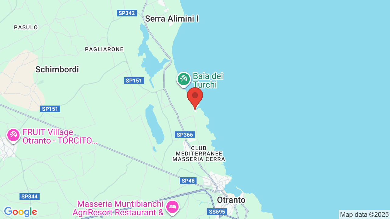 Mappa di Futura Club Le Cale d'Otranto