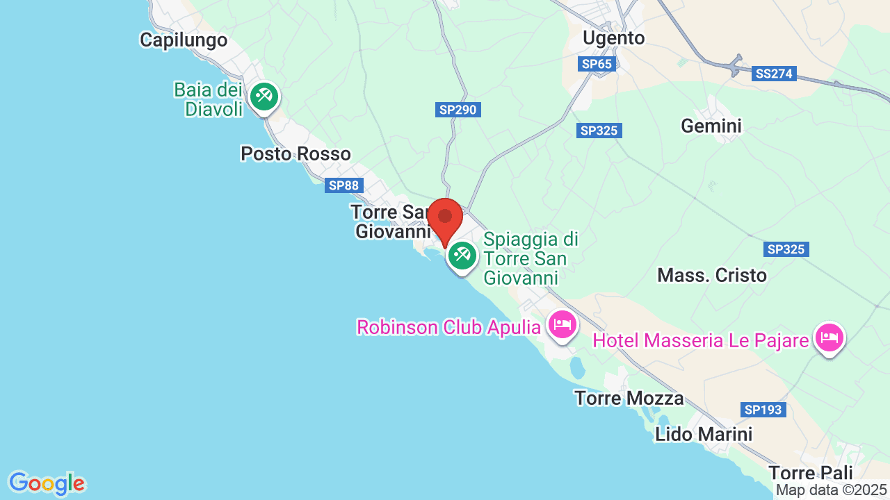 Mappa di Poseidone Beach Resort