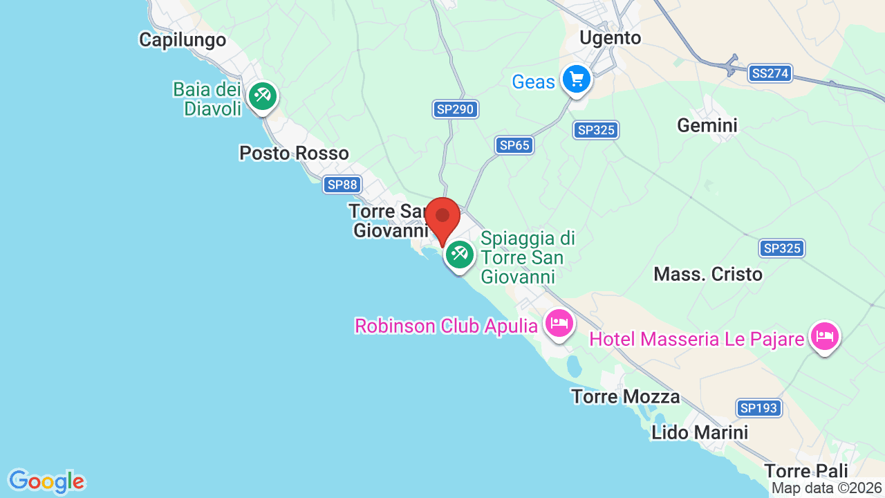 Mappa di Poseidone Beach Resort