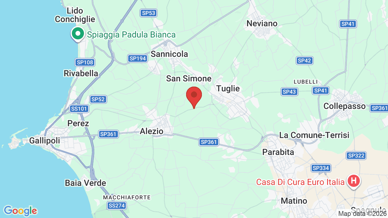 Mappa di AmareGold Tenuta la Baronessa