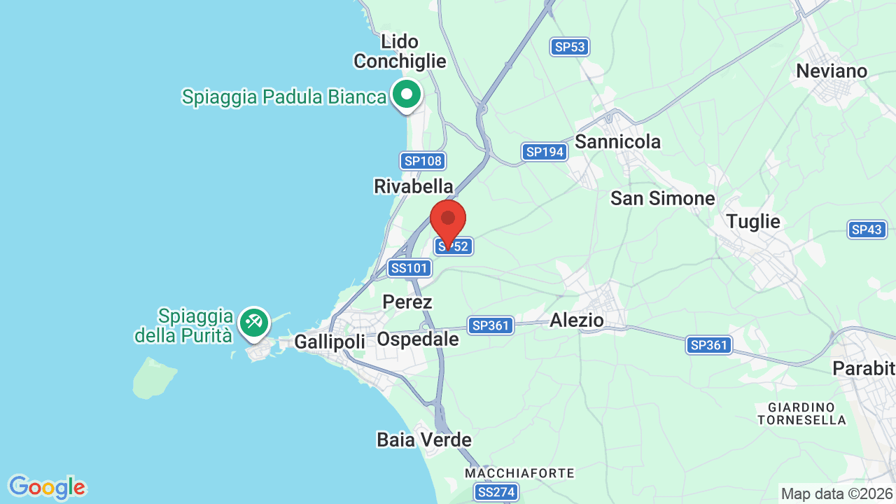 Mappa di GH Gallipoli Resort