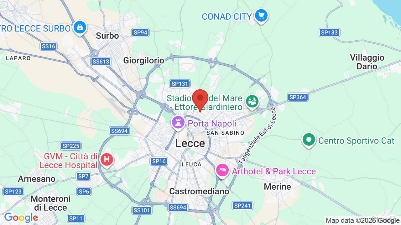 Mappa di Hilton Garden Inn Lecce