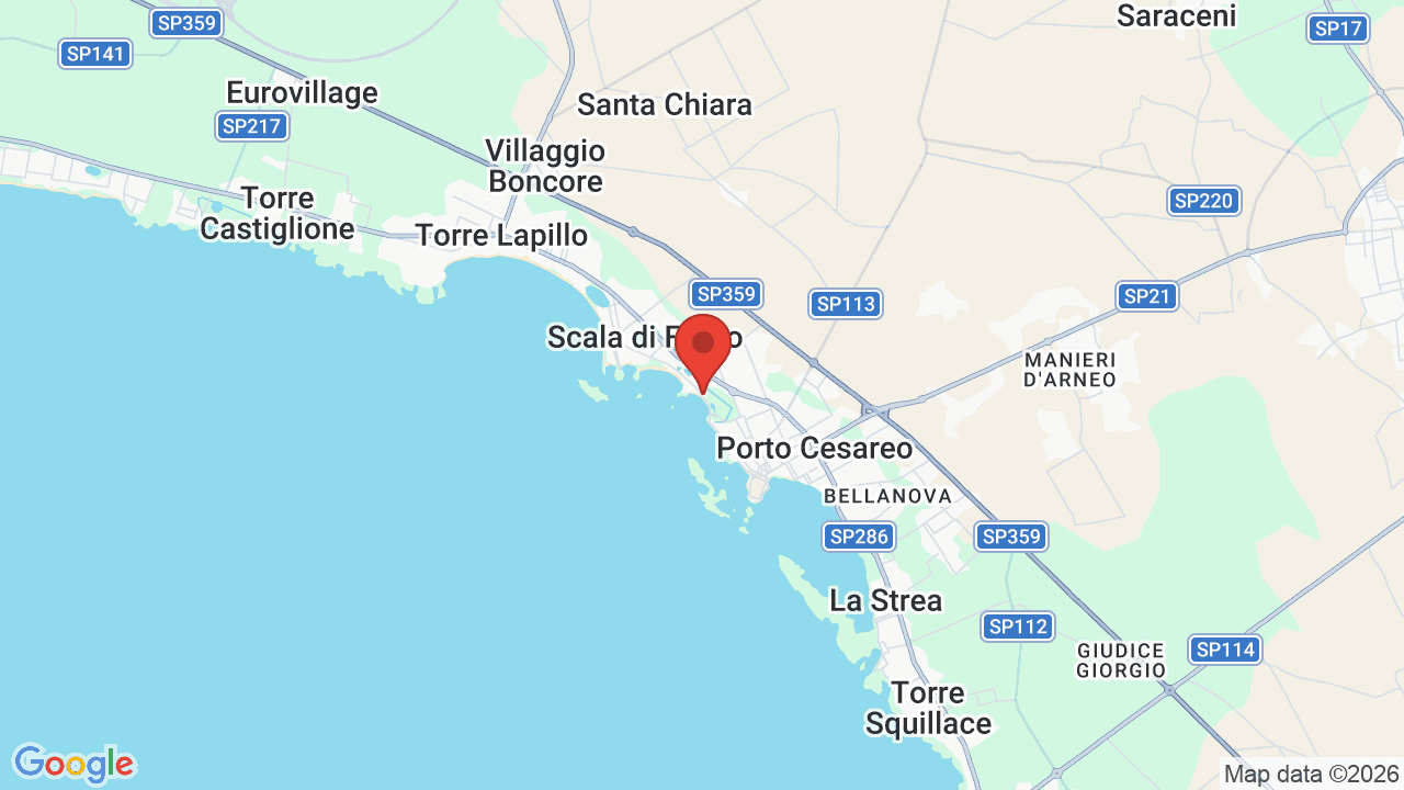 Mappa di Hotel Conchiglia Azzurra
